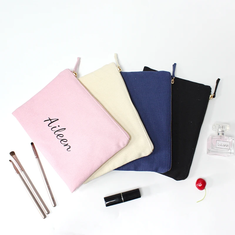 Personalized 12oz cotton custom logo canvas cosmetic pouch makeup bag with zipper, Pink ,deep blue ,black ,off-white or customized
Personalized 12oz cotton custom logo canvas cosmetic pouch makeup bag with zipper, Pink ,deep blue ,black ,off-white or customized