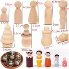 Dolls Unfinished Wood Unfinished Wooden Peg Dolls For Hand Painting