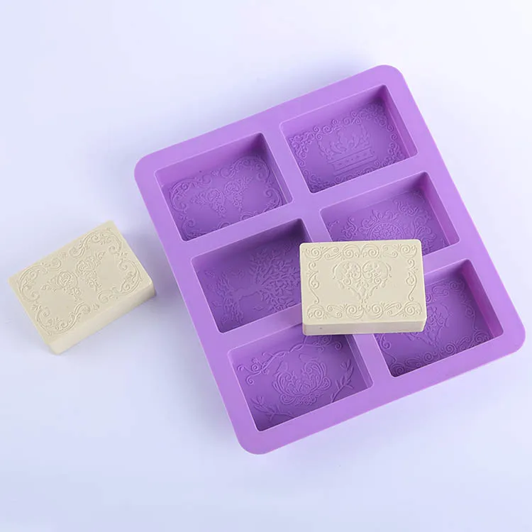Manufacture molded soap 6 Cavity square diy handmade soap mold silicone with custom logo, Custom color
Manufacture molded soap 6 Cavity square diy handmade soap mold silicone with custom logo, Custom color