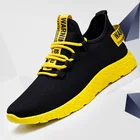 Men Sneakers 2020 New Breathable Lace Up Men Mesh Shoes Fashion Casual No-slip Men Vulcanize Shoes Tenis Masculino