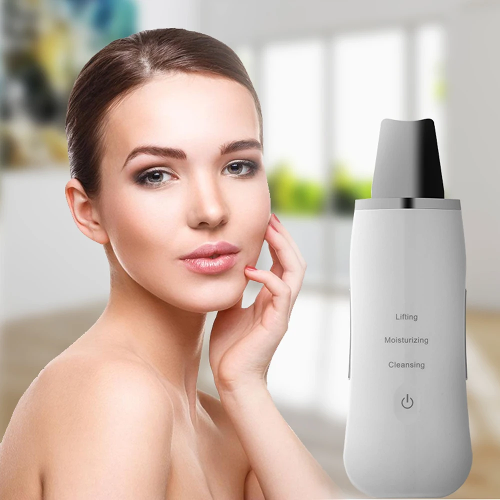 Facial Skin Scrubber Ultrasonic With Silicone Cove Spatula Face Extra Goodsky Personal Beauty C, White/black
Facial Skin Scrubber Ultrasonic With Silicone Cove Spatula Face Extra Goodsky Personal Beauty C, White/black