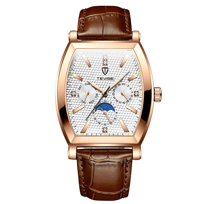 Luxury Brand Genuine Leather Strap Quartz Movement water resistant Watch Men Reloj Automatic, Optional
Luxury Brand Genuine Leather Strap Quartz Movement water resistant Watch Men Reloj Automatic, Optional