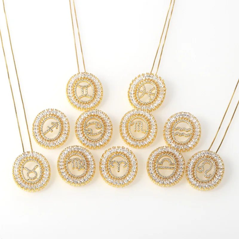 Foxi Women Jewelry Gold Plated Oval Bling Cubic Zirconia Box Chain Horoscope Zodiac Sign Necklace, 4 colors
Foxi Women Jewelry Gold Plated Oval Bling Cubic Zirconia Box Chain Horoscope Zodiac Sign Necklace, 4 colors