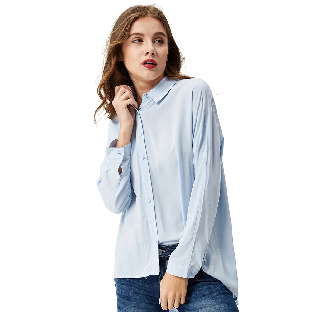 Women's 2020 Spring Summer Long Sleeve Button Down Blouse Female Casual & Wear to Work Office Loose Camisate Shirts Tops
Women's 2020 Spring Summer Long Sleeve Button Down Blouse Female Casual & Wear to Work Office Loose Camisate Shirts Tops