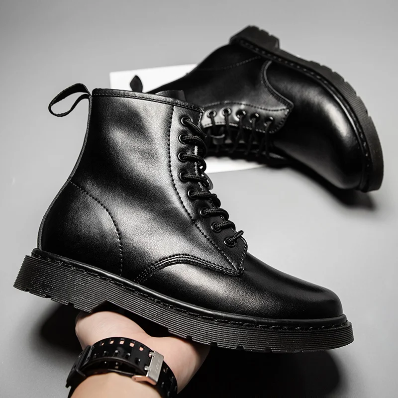 High Quality British Style Men and Women Fashion Ankle Boots Leather Outdoor Four Seasons Shoes Causal Martin Boots
High Quality British Style Men and Women Fashion Ankle Boots Leather Outdoor Four Seasons Shoes Causal Martin Boots