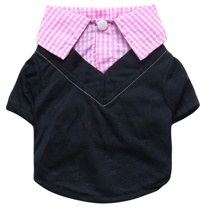 Top Selling Teddy Printed Plaid Pointed Collar Fake 2-Piece Small Dog Supplies Pet Apparel Clothes, Black,red,blue
Top Selling Teddy Printed Plaid Pointed Collar Fake 2-Piece Small Dog Supplies Pet Apparel Clothes, Black,red,blue