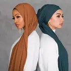 2019 Latest Wholesale Oversize Women Muslim Crinkle Jersey Hijab Scarf