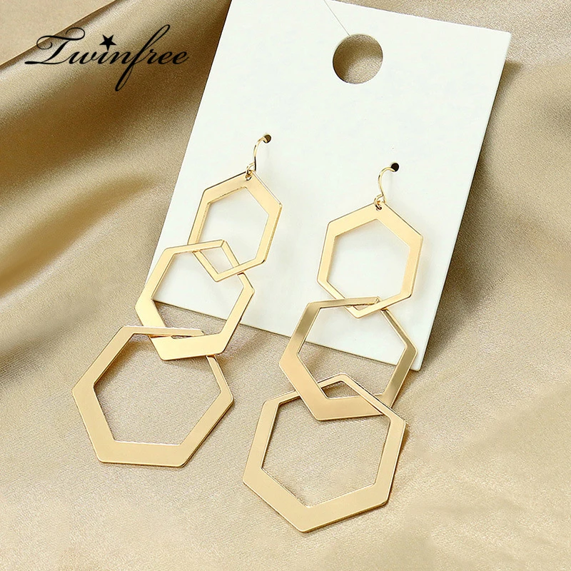 Long Earings for Women INS TK Hot Sale Gold Plated Chain Jewelry Earring Fashion Geometric Drop Earrings
Long Earings for Women INS TK Hot Sale Gold Plated Chain Jewelry Earring Fashion Geometric Drop Earrings