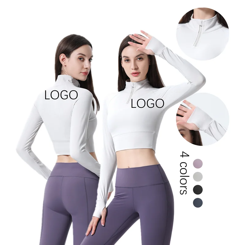 Private Labe Activewear Workout Gym Sports Wear Long Sleeve Zip Up Women Seamless And Sports Long Sleeve, Customized colors
Private Labe Activewear Workout Gym Sports Wear Long Sleeve Zip Up Women Seamless And Sports Long Sleeve, Customized colors