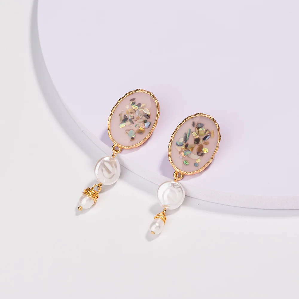 Fashion Real Gold Plated Multicolor Shell Stud Earrings Natural Freshwater Baroque Pearl Pendant Earring
Fashion Real Gold Plated Multicolor Shell Stud Earrings Natural Freshwater Baroque Pearl Pendant Earring