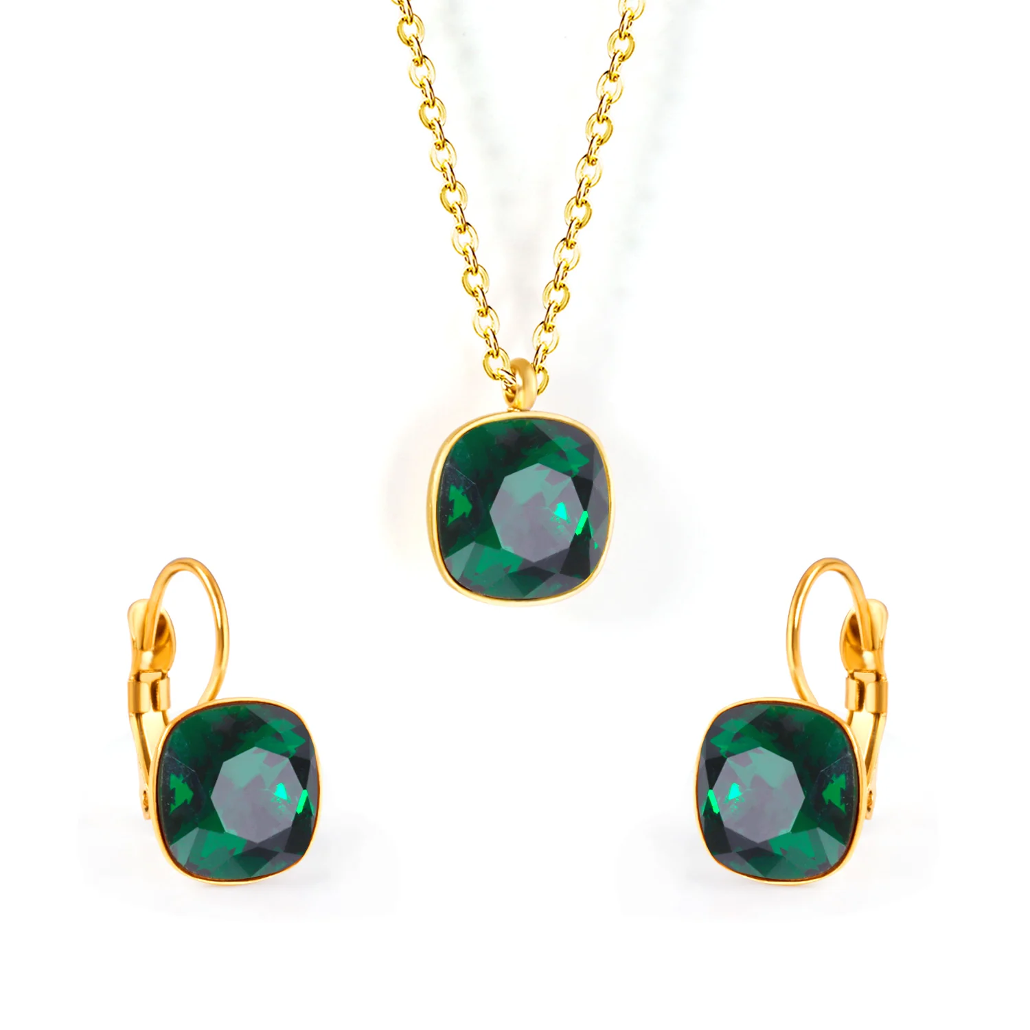 High Quality Stainless Steel Necklace Earrings Gold Plated Jewelry Sets, Silver/gold for optional
High Quality Stainless Steel Necklace Earrings Gold Plated Jewelry Sets, Silver/gold for optional