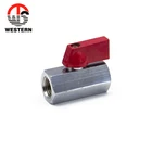 Standard Wholesale PN25 Mini Ball Valve With Aluminum Butterfly Handle
