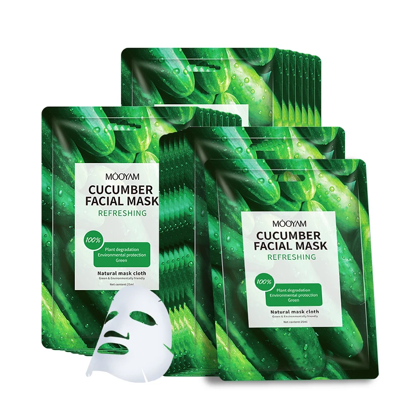 Wholesale natural organic soothing shrinking pores moisturizing cucumber facial mask, White color
Wholesale natural organic soothing shrinking pores moisturizing cucumber facial mask, White color