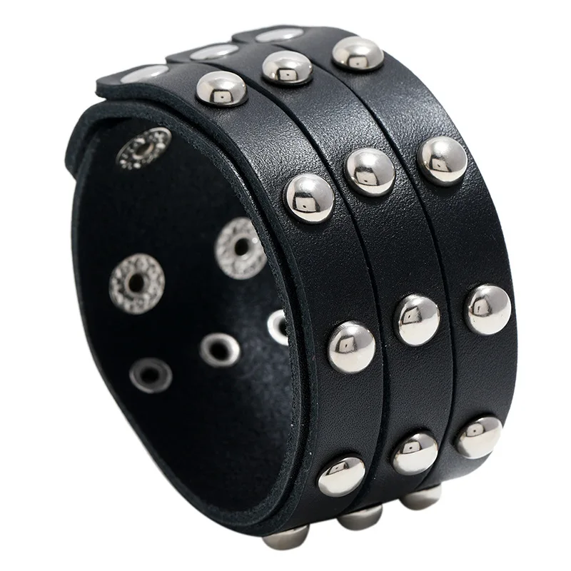 New Fashion Punk Vintage Wide Genuine Leather Bracelet Brown Black Wide Cuff Bracelets Bangles For Men Jewelry
New Fashion Punk Vintage Wide Genuine Leather Bracelet Brown Black Wide Cuff Bracelets Bangles For Men Jewelry