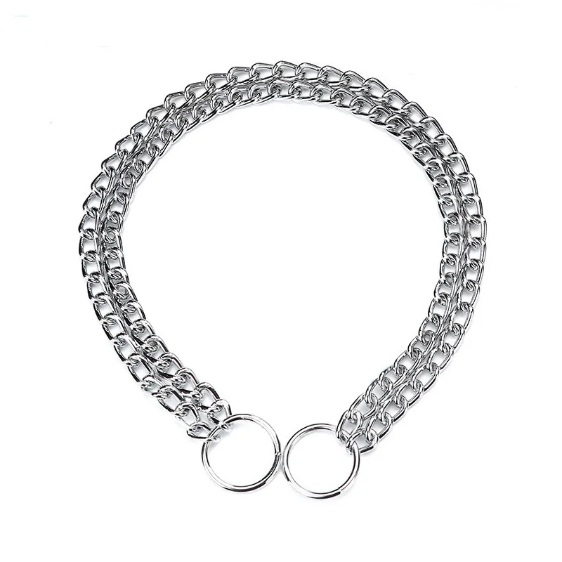Double Chain Dog Collars Lead Durable Outdoor Pet Dog Training Collar For Big Dogs Pet Collars Pet Accessories, Picture
Double Chain Dog Collars Lead Durable Outdoor Pet Dog Training Collar For Big Dogs Pet Collars Pet Accessories, Picture