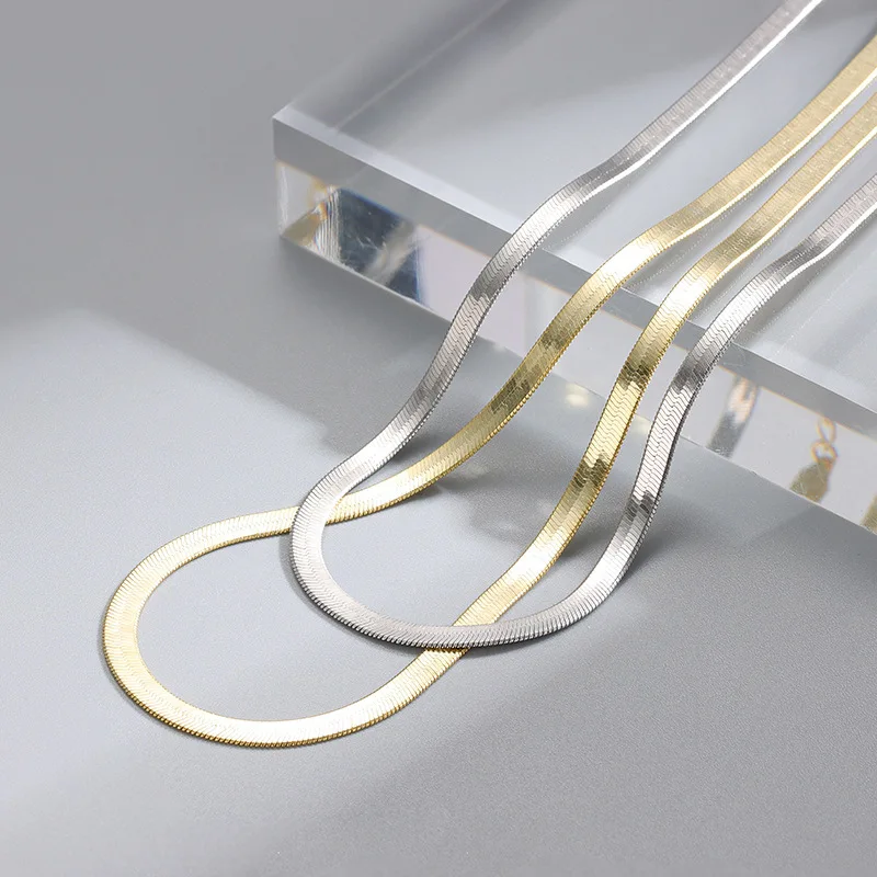 2022 Fashion Simple 925 Sterling Silver Couple Necklace Gold Plated Thick Necklace Jewelry 18k gold necklace
2022 Fashion Simple 925 Sterling Silver Couple Necklace Gold Plated Thick Necklace Jewelry 18k gold necklace