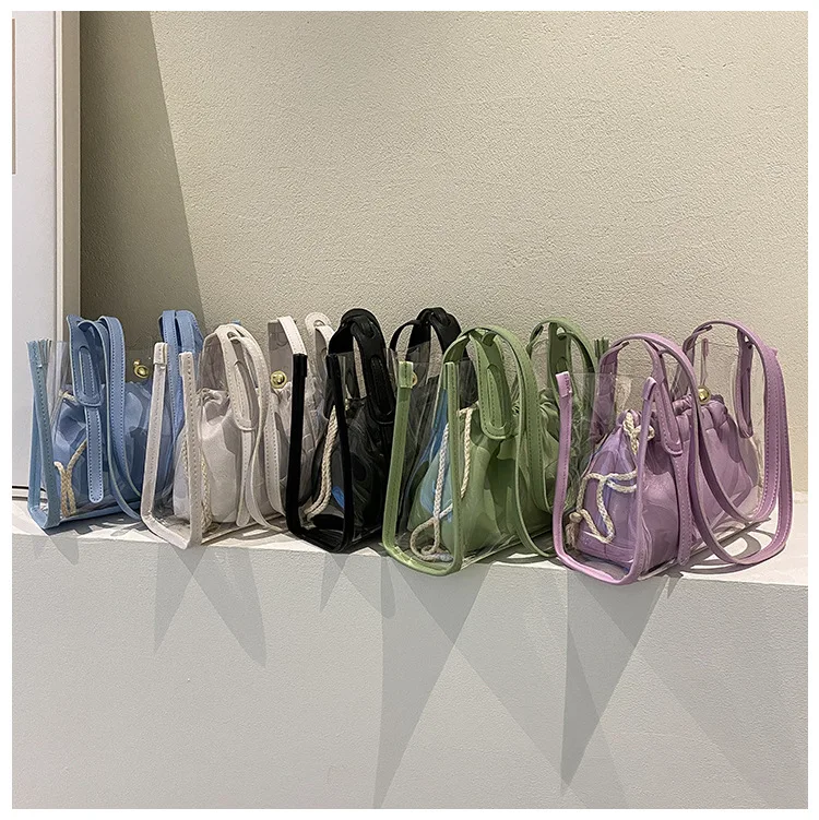 Summer women's bag 2022 fashion PVC tote bag large capacity purses and handbags candy shoulder bag, Colors
Summer women's bag 2022 fashion PVC tote bag large capacity purses and handbags candy shoulder bag, Colors