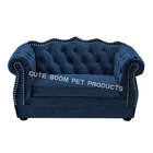 Designer luxury pet furniture dog bed children sofa high-end velvet dog kennel cat house pet sofa bed