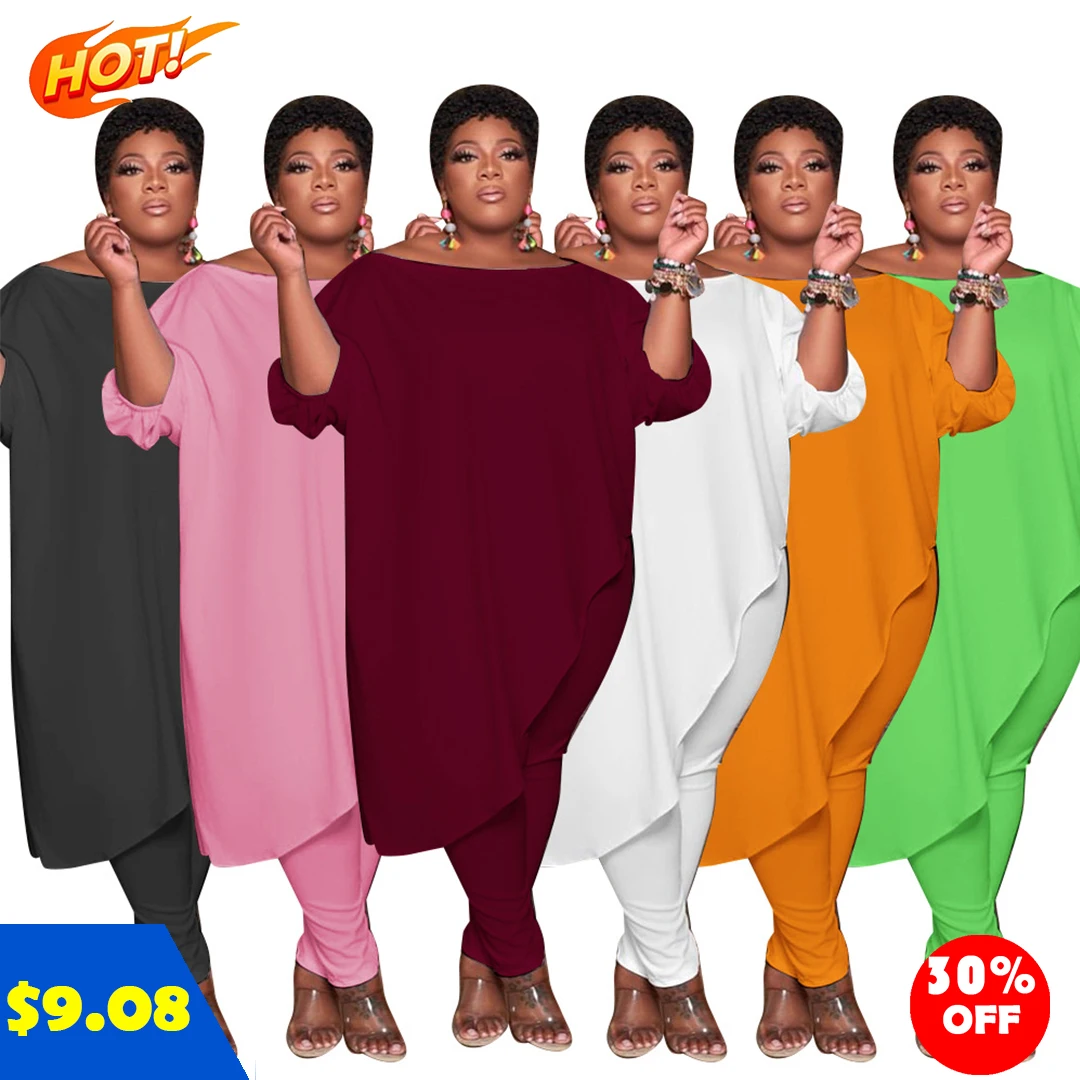 fall 2021 women clothes Large size women loose solid color diagonal shoulder two-piece set spring and Autumn style, As picture
fall 2021 women clothes Large size women loose solid color diagonal shoulder two-piece set spring and Autumn style, As picture