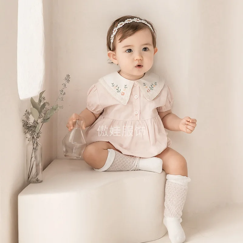 178A31 spring new born TODDLER baby girls' rompers kids clothing infant cotton peter pan collar children clothes jumpsuit
178A31 spring new born TODDLER baby girls' rompers kids clothing infant cotton peter pan collar children clothes jumpsuit