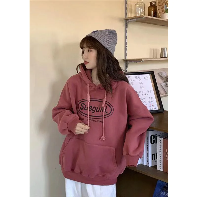 Oversize Girls Embroidery Thick Pullovers Loose Women Hoodies Sweatshirts Sweatshirt Hoodie
Oversize Girls Embroidery Thick Pullovers Loose Women Hoodies Sweatshirts Sweatshirt Hoodie