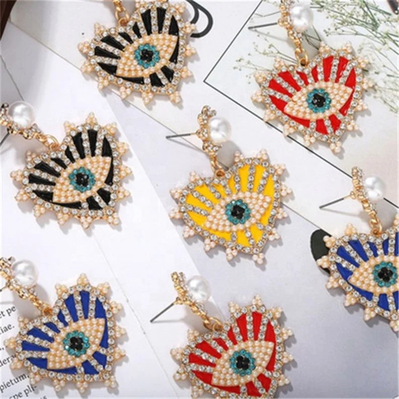 Fashion Vintage Cute Crystal Rhinestone Pearl Drop Earrings for Women Jewelry, Red/yellow/blue/black
Fashion Vintage Cute Crystal Rhinestone Pearl Drop Earrings for Women Jewelry, Red/yellow/blue/black