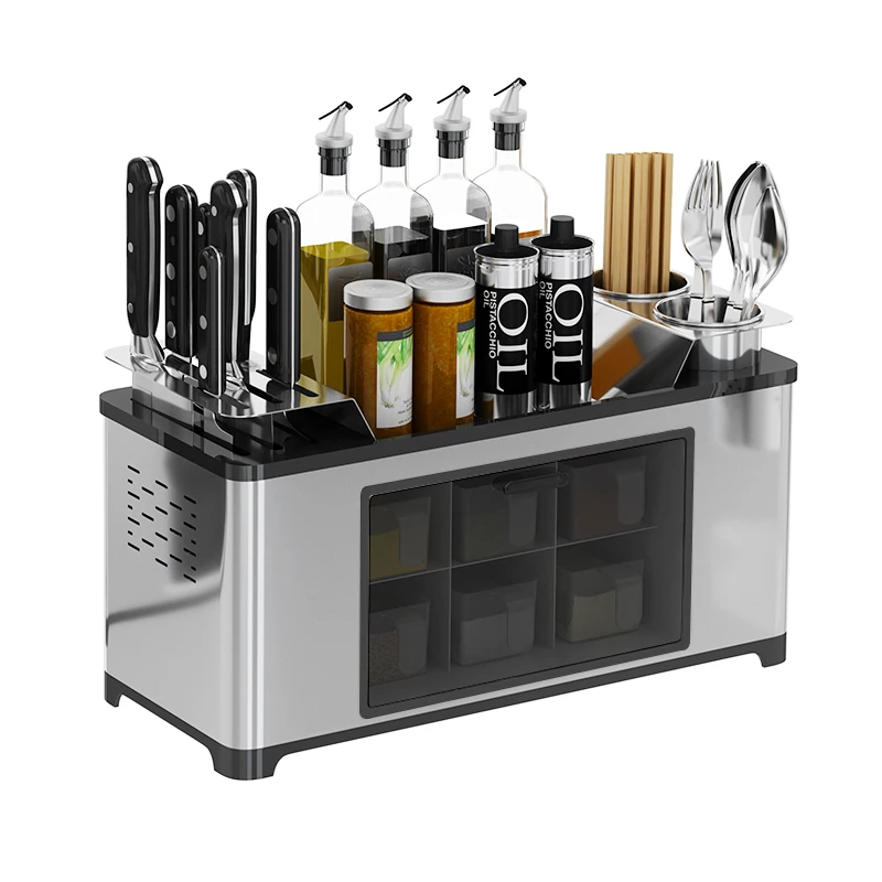 Multifunctional Kitchen Seasoning Box Set Combination Kitchen Storage Rack Spice Jar Storage Box, Black
Multifunctional Kitchen Seasoning Box Set Combination Kitchen Storage Rack Spice Jar Storage Box, Black