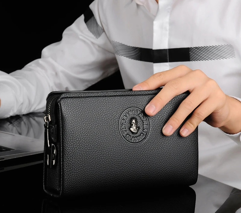 Yingbanglareen — sac à main anti-vol pour hommes, nouvelle collection, sac d'affaires décontracté, pochette, grande capacité