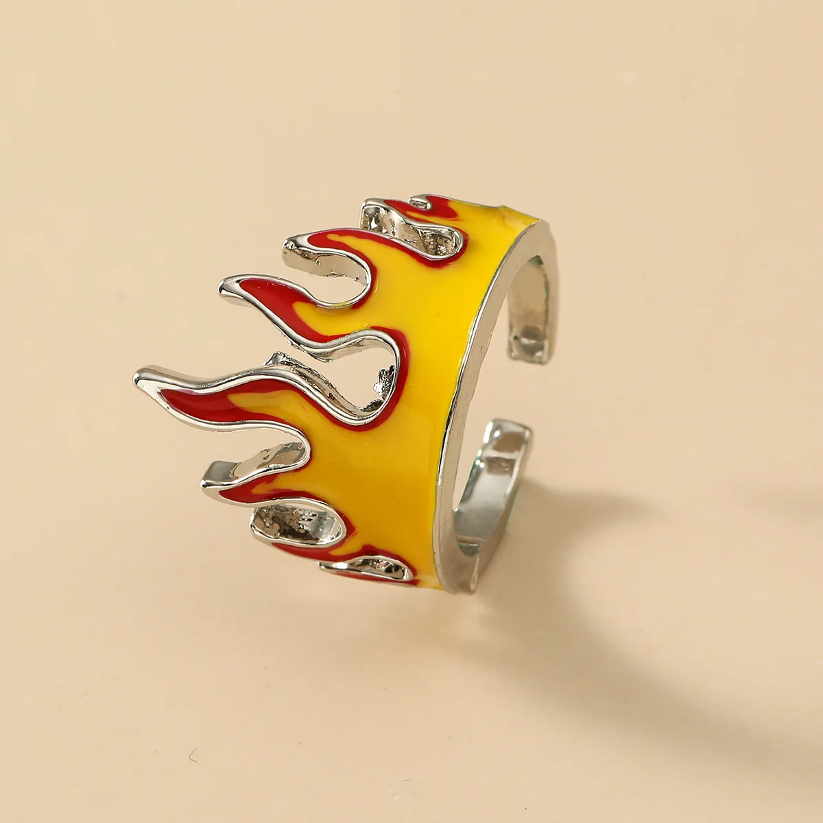 Creative Flame Ring Personality Female Hip-hop Style Ring Fashion Alloy Adjustable Flame Ring
Creative Flame Ring Personality Female Hip-hop Style Ring Fashion Alloy Adjustable Flame Ring