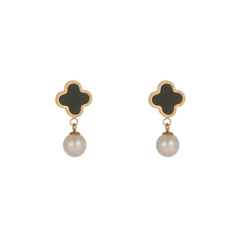 2021Hot selling Dangle Drop Simulated Pearl Clover Earrings Beautiful Light Weight and Elegant Vintage Gold-Tone.
2021Hot selling Dangle Drop Simulated Pearl Clover Earrings Beautiful Light Weight and Elegant Vintage Gold-Tone.