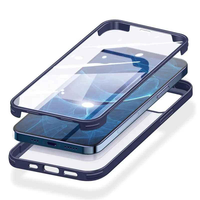 2020 Clear 2 in 1 double-side tempered glass cell phone case for iphone 12mini 12 12pro 12pro max
2020 Clear 2 in 1 double-side tempered glass cell phone case for iphone 12mini 12 12pro 12pro max