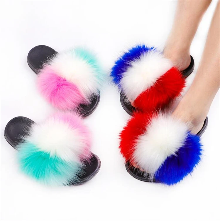 Bulk Sale Color Raccoon Fur Slippers Girls 2021 Fashion Designer Furry Sandals Faux Fox Shoes Big Fur Slides For Women, As pictures or customized colors
Bulk Sale Color Raccoon Fur Slippers Girls 2021 Fashion Designer Furry Sandals Faux Fox Shoes Big Fur Slides For Women, As pictures or customized colors