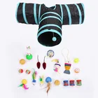 3 way cat tunnel cat toy set 20pcs pet products wholesale in stock fast delivery dog toys