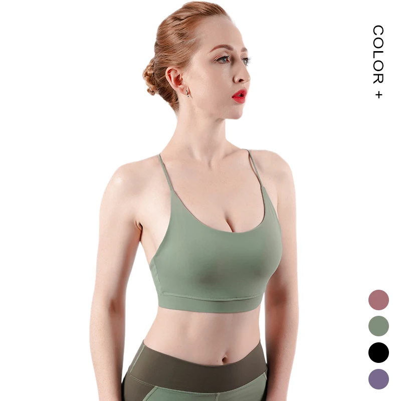 Gym Workout Sports Bra Backless Yoga Bra Nude Cross Back Workout Bra For Women, Pink/purple/green/black
Gym Workout Sports Bra Backless Yoga Bra Nude Cross Back Workout Bra For Women, Pink/purple/green/black