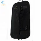 Black zipper non woven clothes suit bag dust cover