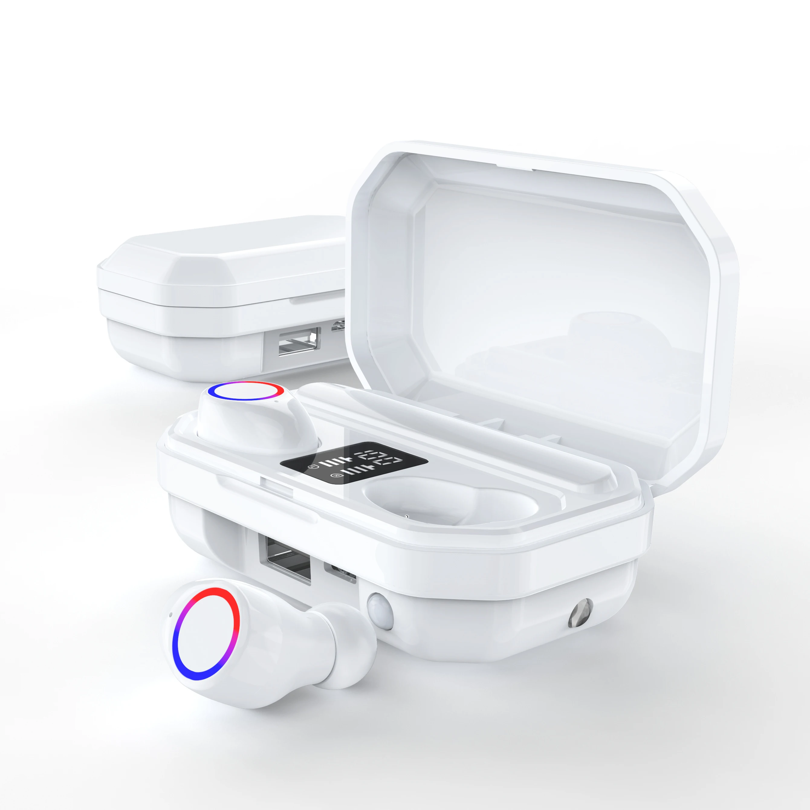 TWS M12 Waterproof Sport Wireless Headphone Noise reduction Music Earphones 5.0 Automatic pair ing Headset 
TWS M12 Waterproof Sport Wireless Headphone Noise reduction Music Earphones 5.0 Automatic pair ing Headset