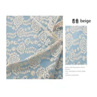 Mesh Embroidery Lace Lacelace 100% Polyester Water Soluble Mesh Sequin Embroidery Organza Velvet Lace Fabric
