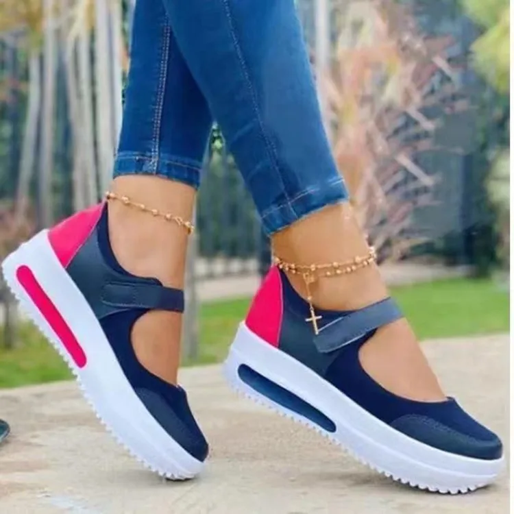 platform sneakers Summer fashion and comfortable color matching casual flat outdoor women's large size running shoes
platform sneakers Summer fashion and comfortable color matching casual flat outdoor women's large size running shoes
