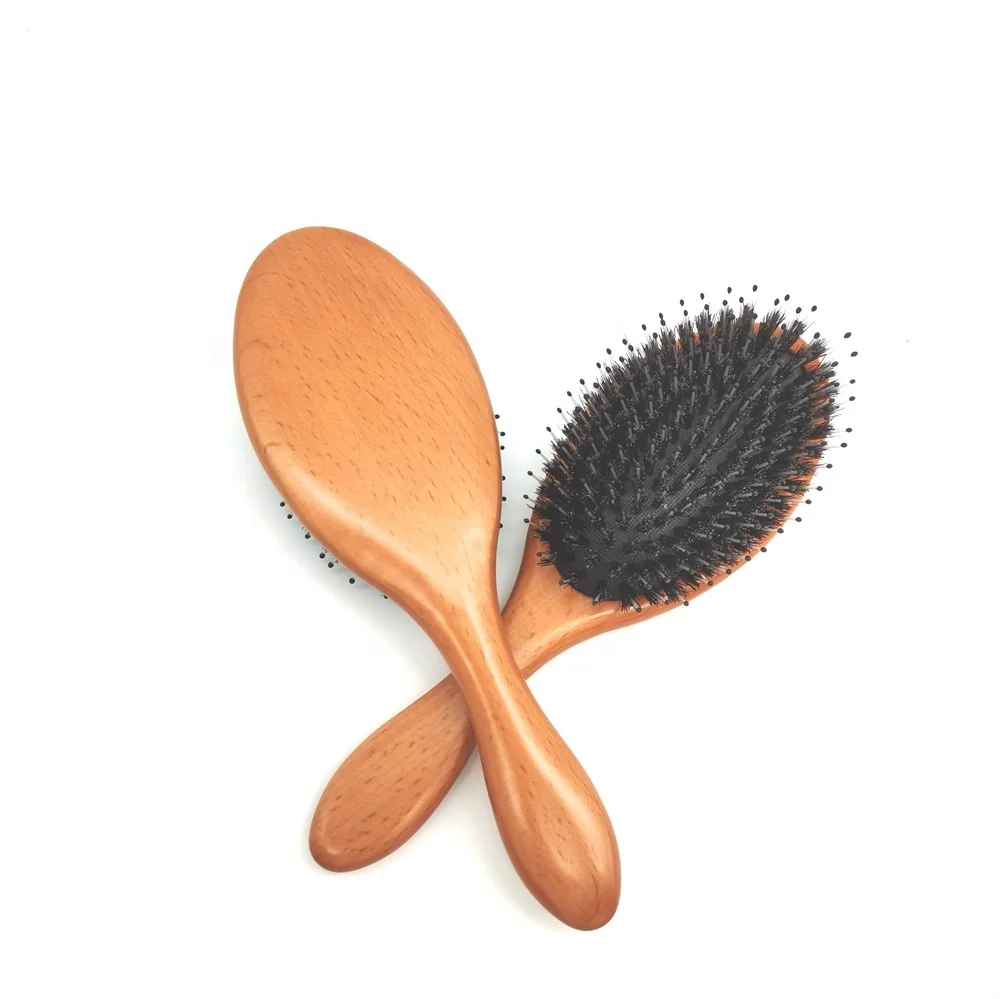 Hair Scalp Massage Hair Brush Wooden Handle Boar Bristle Mix Nylon Pin Hair Brush
Hair Scalp Massage Hair Brush Wooden Handle Boar Bristle Mix Nylon Pin Hair Brush
