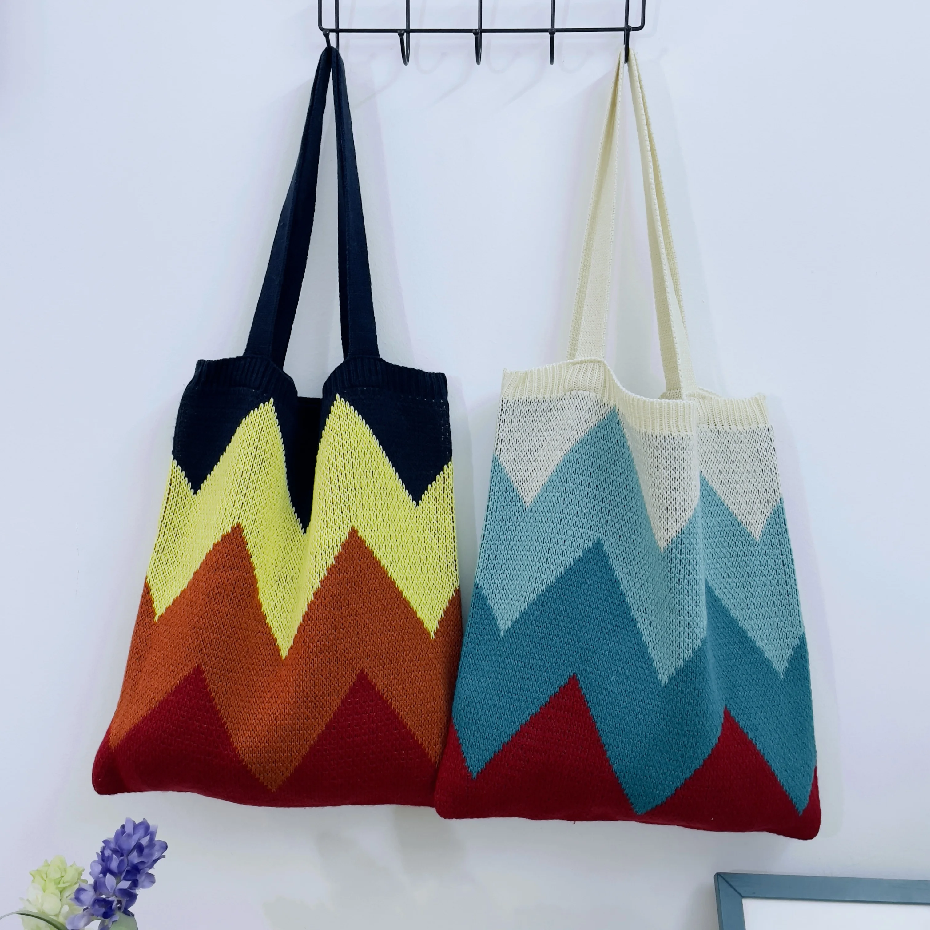 Factory Summer jacquard design ladies handbag fashion Hand knit Net Shoulder Bags Women
Factory Summer jacquard design ladies handbag fashion Hand knit Net Shoulder Bags Women
