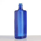 new design spray paint bule and amber alcohol glass bottles