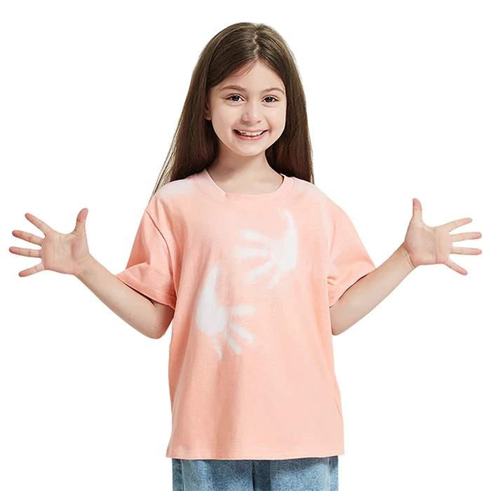 Children Color Changing Heat Sensitive Fabric Custom100% Cotton Kids T shirt
Children Color Changing Heat Sensitive Fabric Custom100% Cotton Kids T shirt