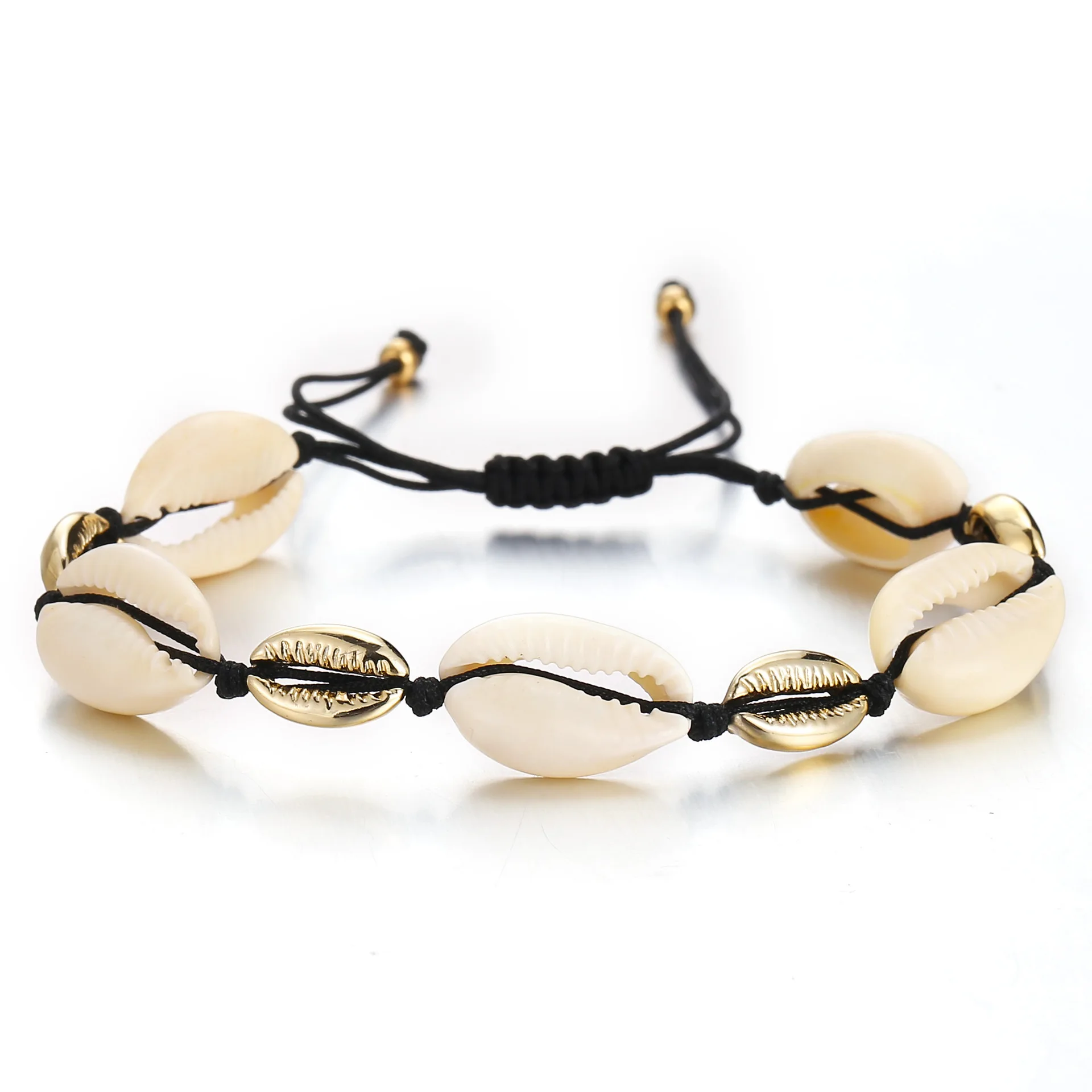 Factory Direct Natural Alloy Puka Cowrie Shell Mix Beaded Rope Bracelet Bohemian Accessories
Factory Direct Natural Alloy Puka Cowrie Shell Mix Beaded Rope Bracelet Bohemian Accessories