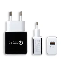 

Single USB Port Wall Charger With Fast Charge 3.0 , 3 Amp Travel Adapter