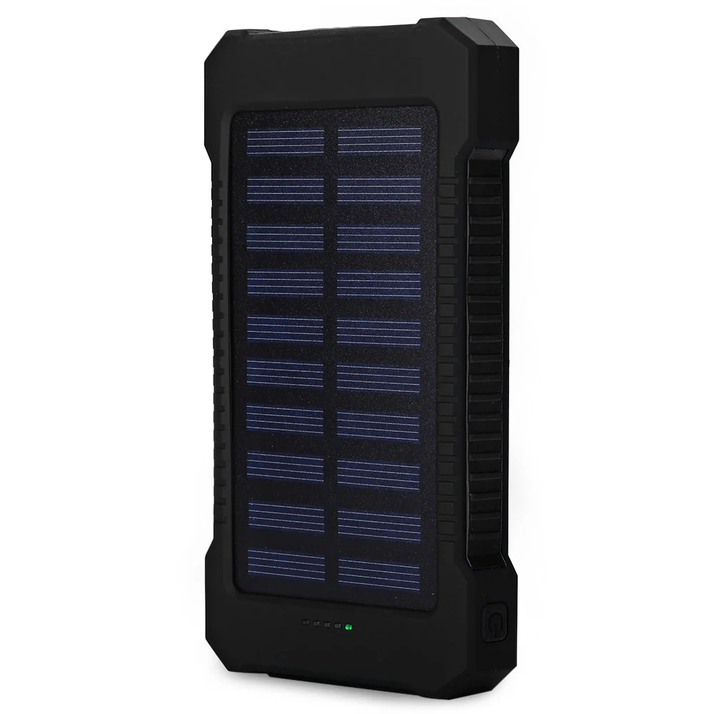 Solar Power Bank Dual USB Power Bank 20000mAh Waterproof Battery Charger External Portable Solar Panel with LED Light
Solar Power Bank Dual USB Power Bank 20000mAh Waterproof Battery Charger External Portable Solar Panel with LED Light