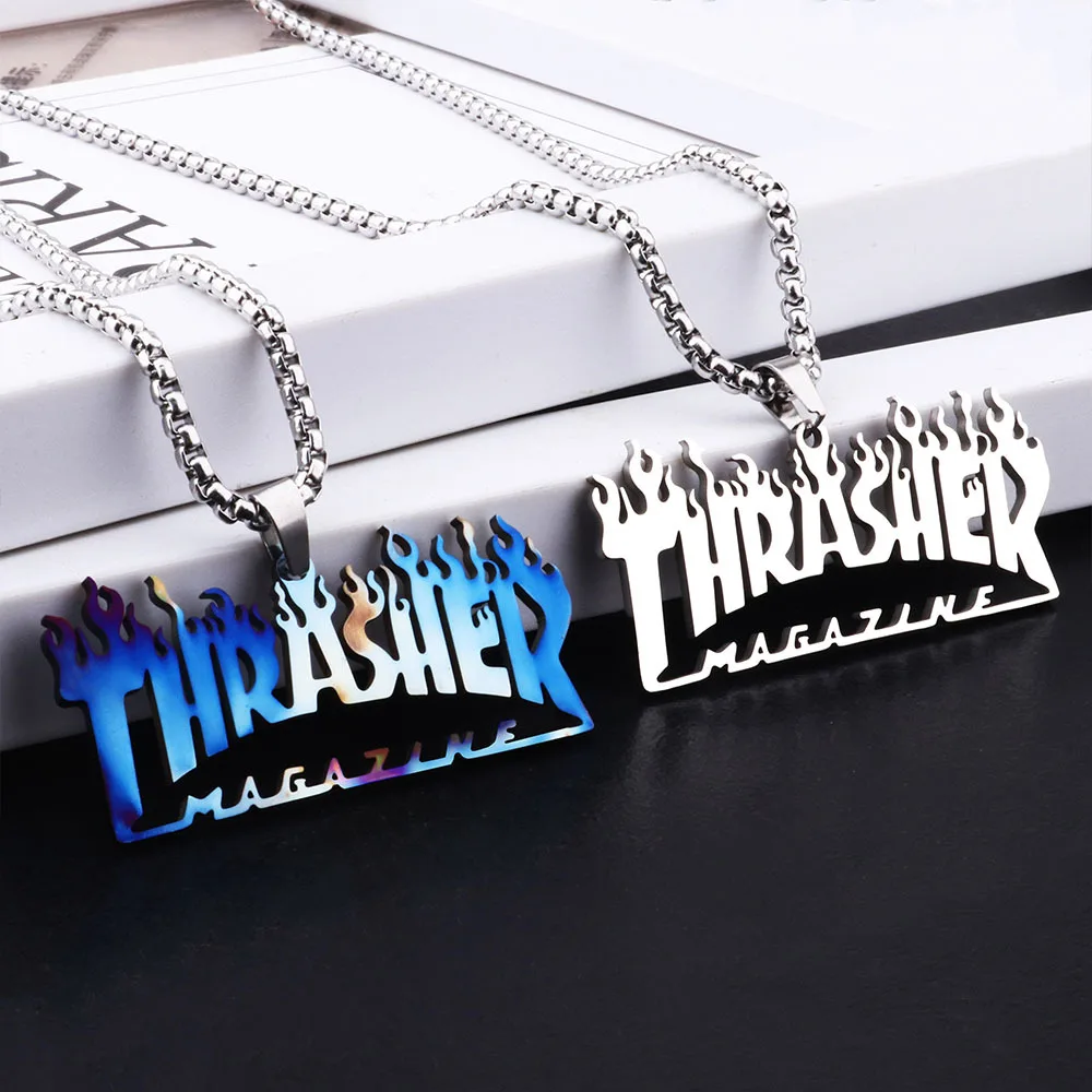 Street Hip Hop Flame Letter Shape Pendant Necklace Titanium Steel Jewelry Male, Silver blue
Street Hip Hop Flame Letter Shape Pendant Necklace Titanium Steel Jewelry Male, Silver blue