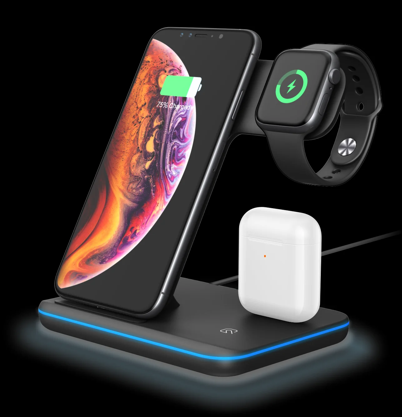 Hot Sale 3-in-1 Wireless Charger 15W Desktop Wireless Charger for Apple Phone Watch Headset Wireless Charging Dock
Hot Sale 3-in-1 Wireless Charger 15W Desktop Wireless Charger for Apple Phone Watch Headset Wireless Charging Dock