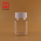 High Quality Cheap Plastic Square Shape Capsule Medicine Bottle