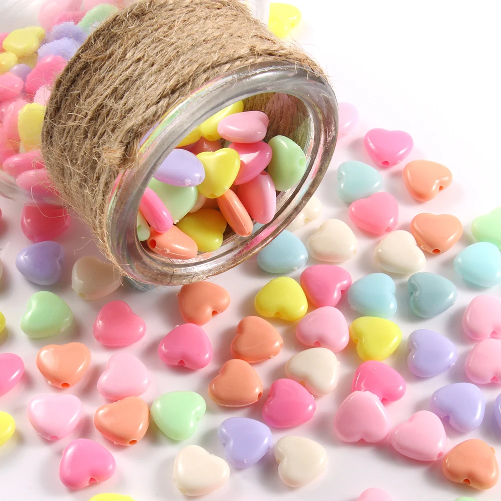 Wholesale 100pcs/bag 12x11x5mm Heart Shape Colorful Plastic Acrylic Beads for Jewelry DIY Making
Wholesale 100pcs/bag 12x11x5mm Heart Shape Colorful Plastic Acrylic Beads for Jewelry DIY Making