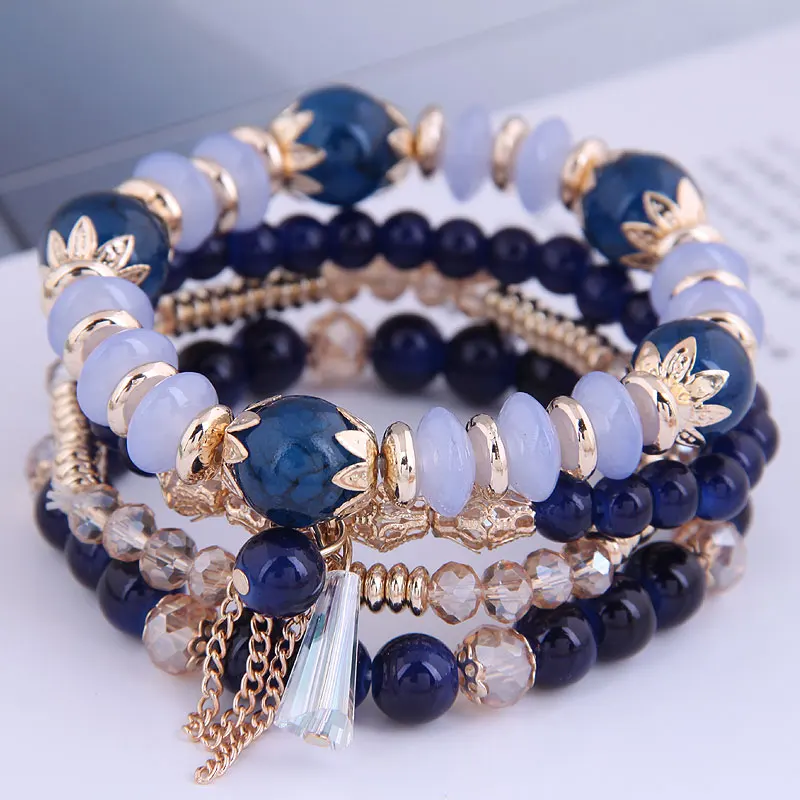 W150735182 Fashion Bohemian beads bracelets set Women's Elastic beads bracelet Four pieces beads bracelet set
W150735182 Fashion Bohemian beads bracelets set Women's Elastic beads bracelet Four pieces beads bracelet set
